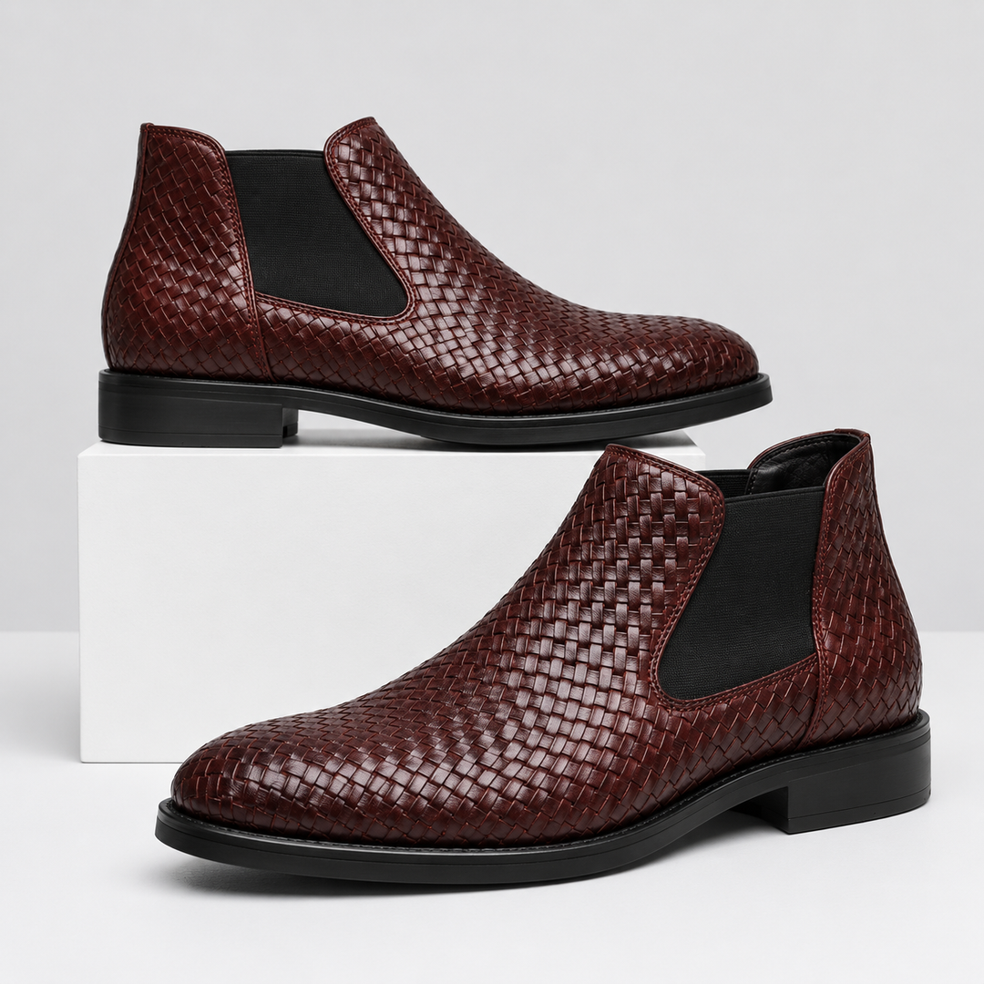 Bruno Woven Leather Boots