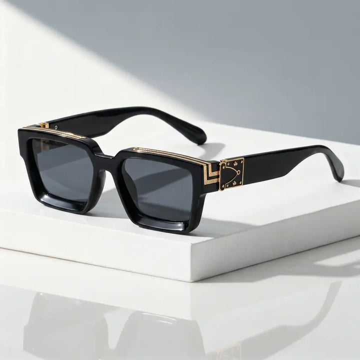 Eclipse Black Gilded Shades sunglasses, angled view