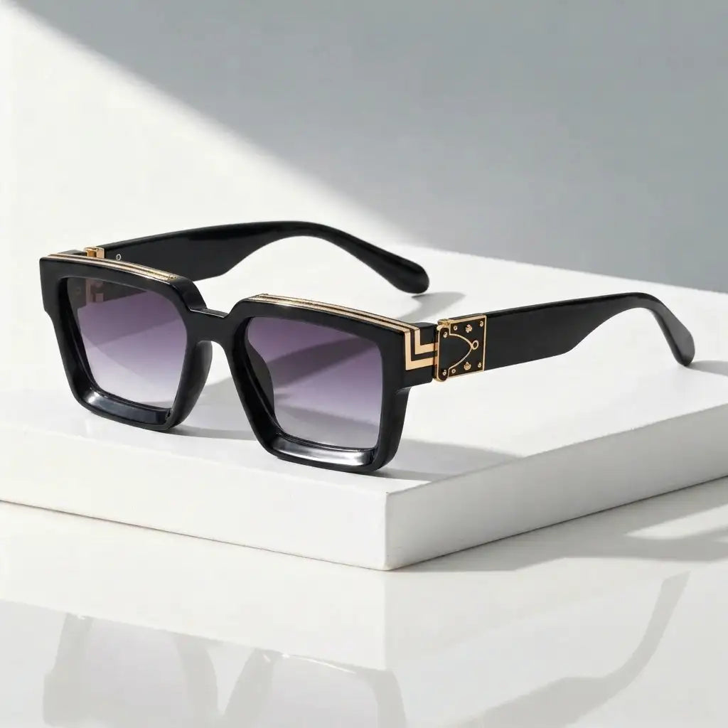 Nightlife Vibe Gilded Shades sunglasses, angled view