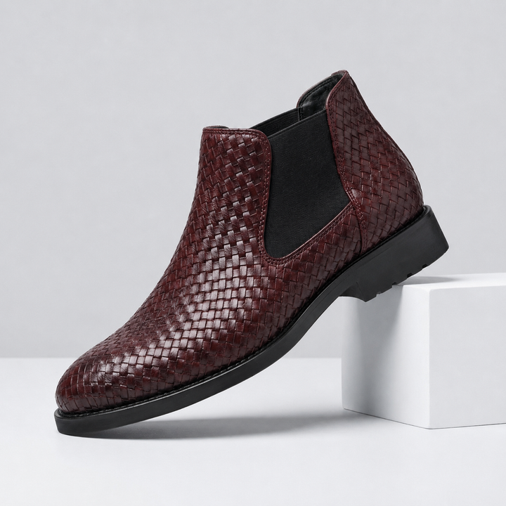 Bruno Woven Leather Boots