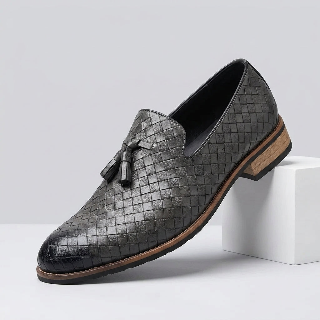 Benson Woven Tassel Loafers