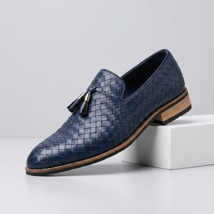 Benson Woven Tassel Loafers