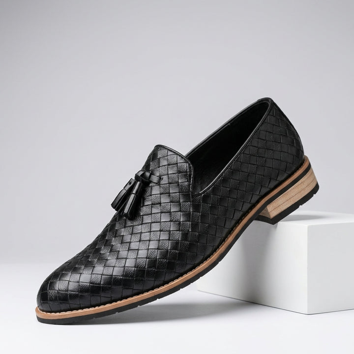 Benson Woven Tassel Loafers