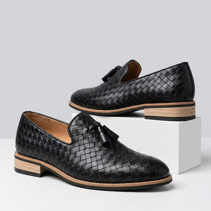 Benson Woven Tassel Loafers