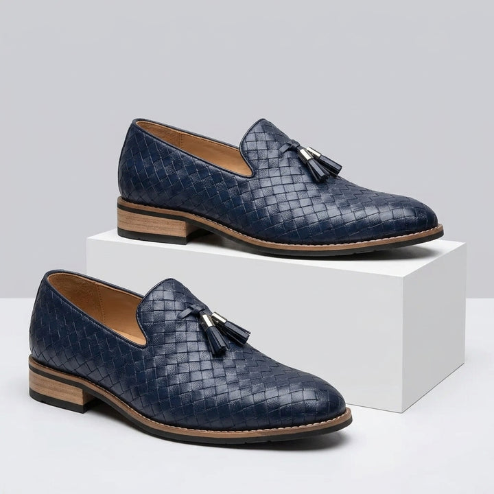 Benson Woven Tassel Loafers