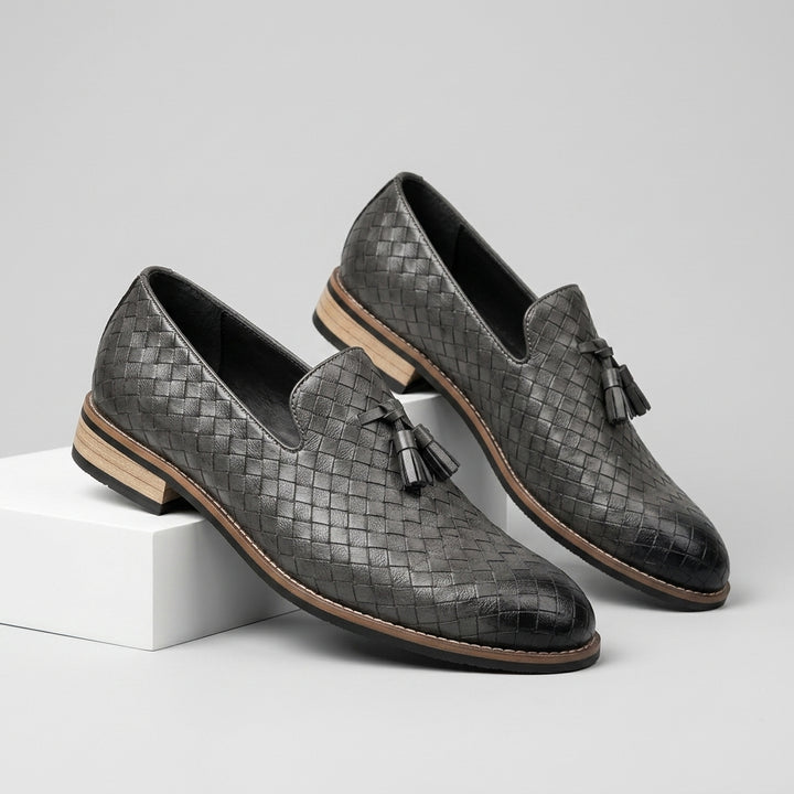 Benson Woven Tassel Loafers