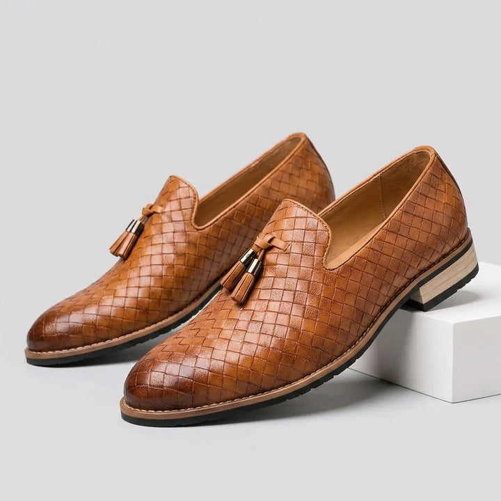 Benson Woven Tassel Loafers